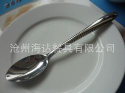 刀叉、勺、筷、签-厂家生产供应 库存不锈钢餐具批发---990#棒材茶勺,一箱起批,低价处理_商务联盟